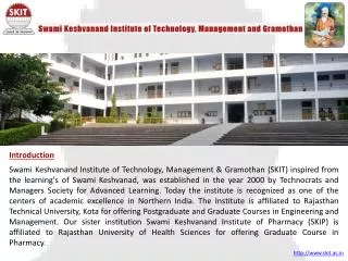 SKIT-best engineering college in Rajasthan - india