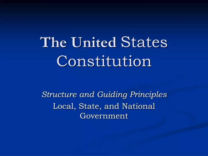 the united states constitution