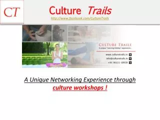 Culture Trails - Learning Holidays - Truly Fun Workshop