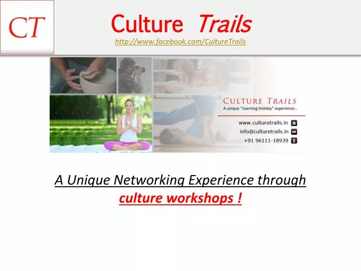 culture trails http www facebook com culturetrails