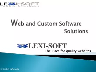 Web Design Company, Website Design from 149 pounds, SEO - Lexi-Soft