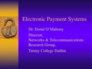 Electronic Payment Systems