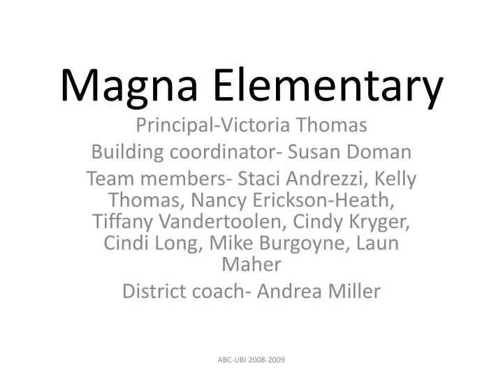 magna elementary