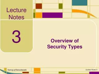 Overview of Security Types