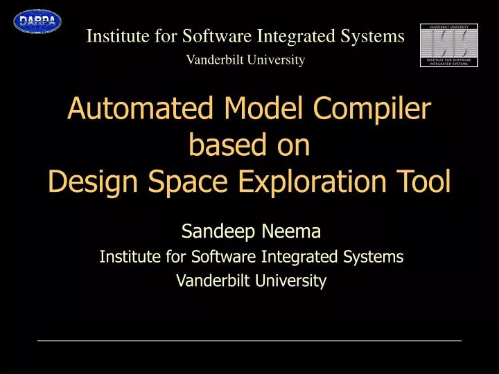 automated model compiler based on design space exploration tool