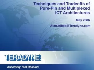 Techniques and Tradeoffs of Pure-Pin and Multiplexed ICT Architectures