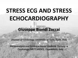 STRESS ECG AND STRESS ECHOCARDIOGRAPHY