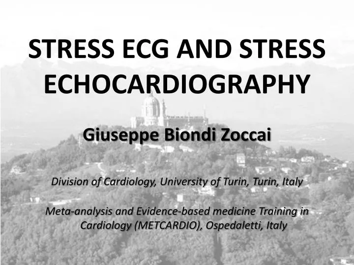 stress ecg and stress echocardiography