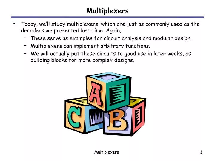 multiplexers