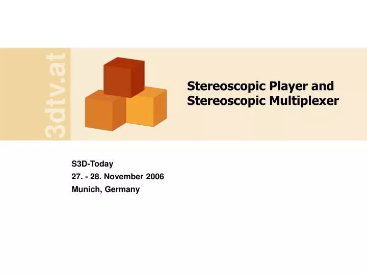 stereoscopic player and stereoscopic multiplexer