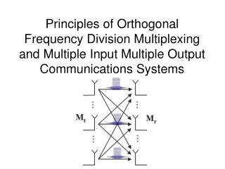Principles of Orthogonal Frequency Division Multiplexing and Multiple Input Multiple Output Communications Systems