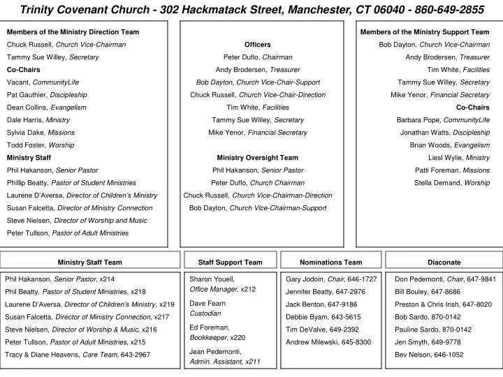 trinity covenant church 302 hackmatack street manchester ct 06040 860 649 2855