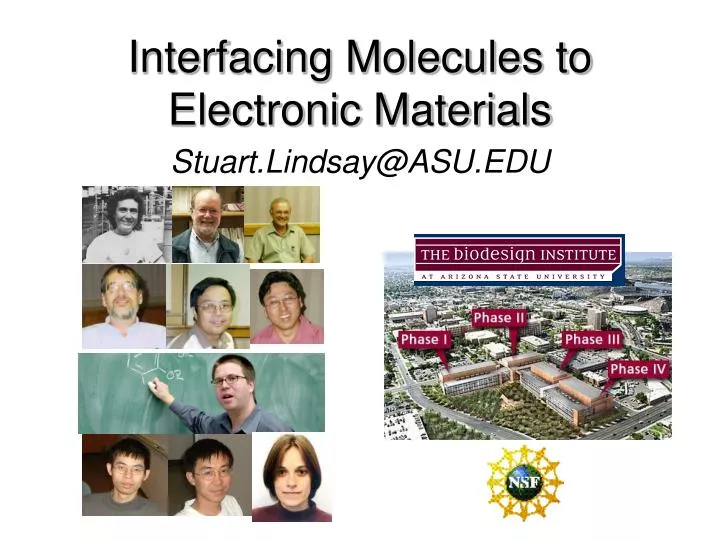 interfacing molecules to electronic materials