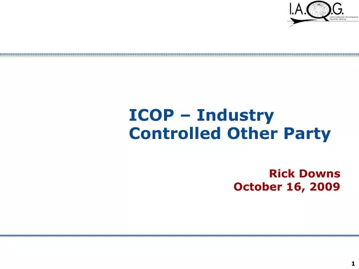 icop industry controlled other party