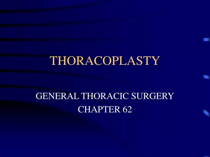 thoracoplasty
