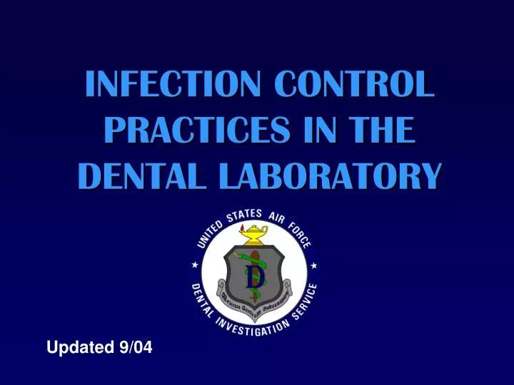 infection control practices in the dental laboratory