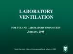 LABORATORY VENTILATION - slide 1