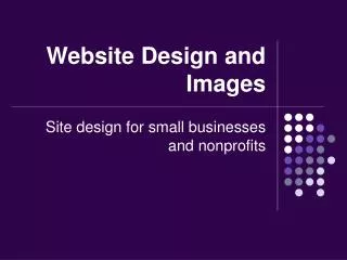 Website Design and Images