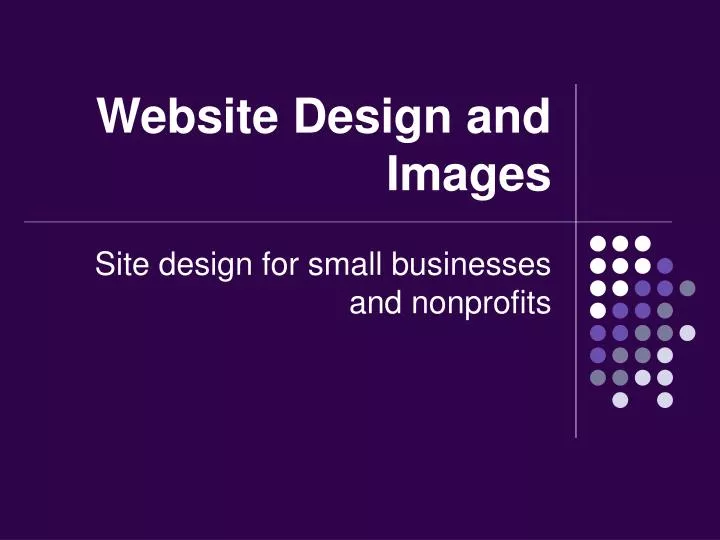 website design and images