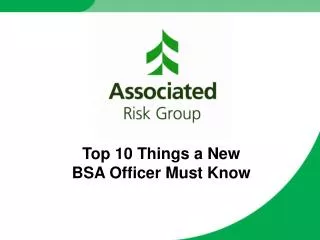 Top 10 Things a New BSA Officer Must Know