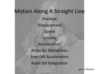 Motion Along A Straight Line