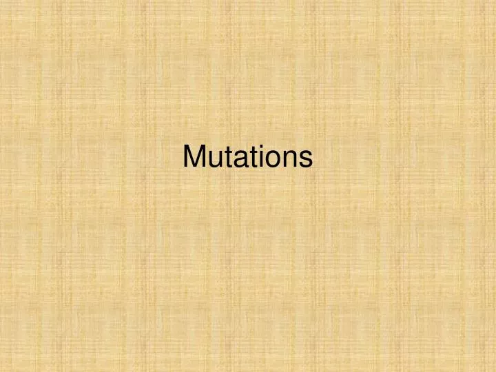 mutations