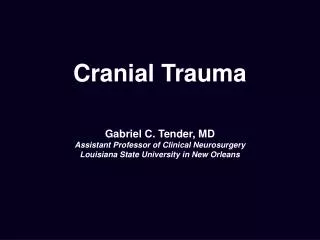 Cranial Trauma