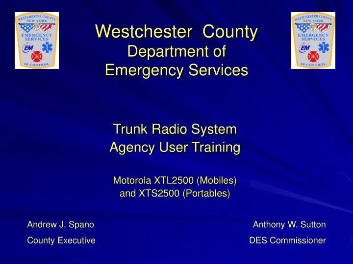 westchester county department of emergency services