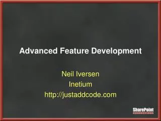 Advanced Feature Development