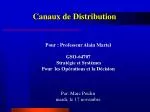Canaux de Distribution - slide 1