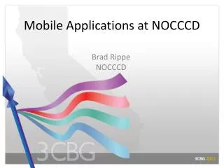 Mobile Applications at NOCCCD