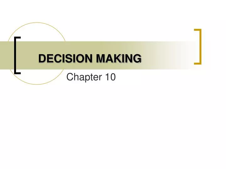 decision making