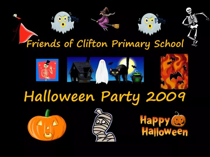 friends of clifton primary school halloween party 2009