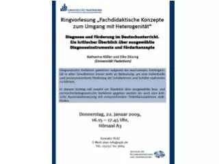 Diagnose und Förderung im Deutschunterricht
