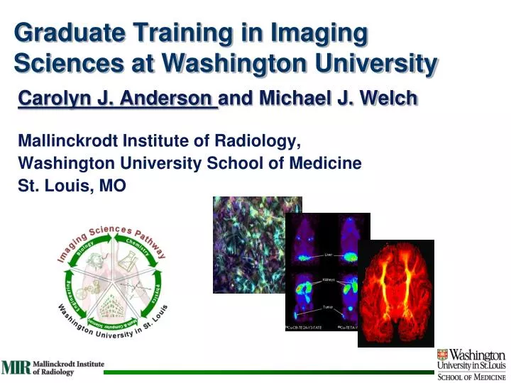 graduate training in imaging sciences at washington university