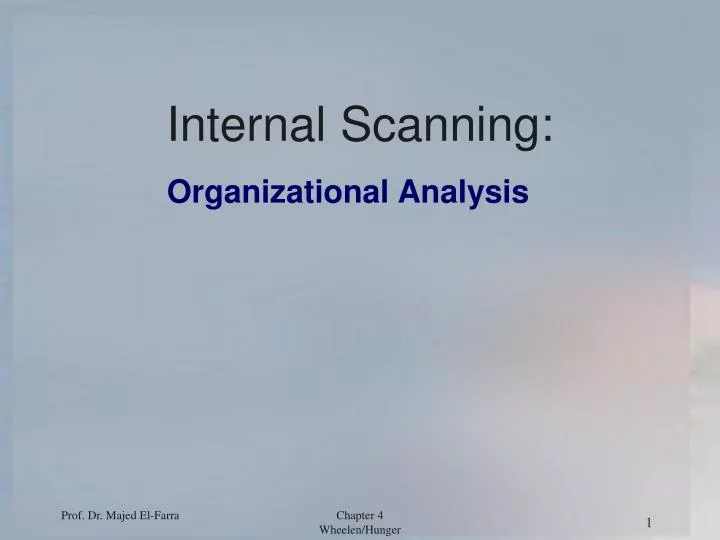 internal scanning