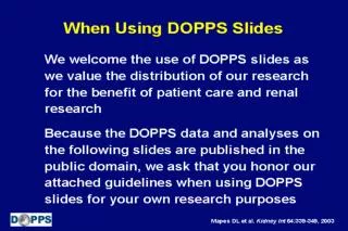 When Using DOPPS Slides