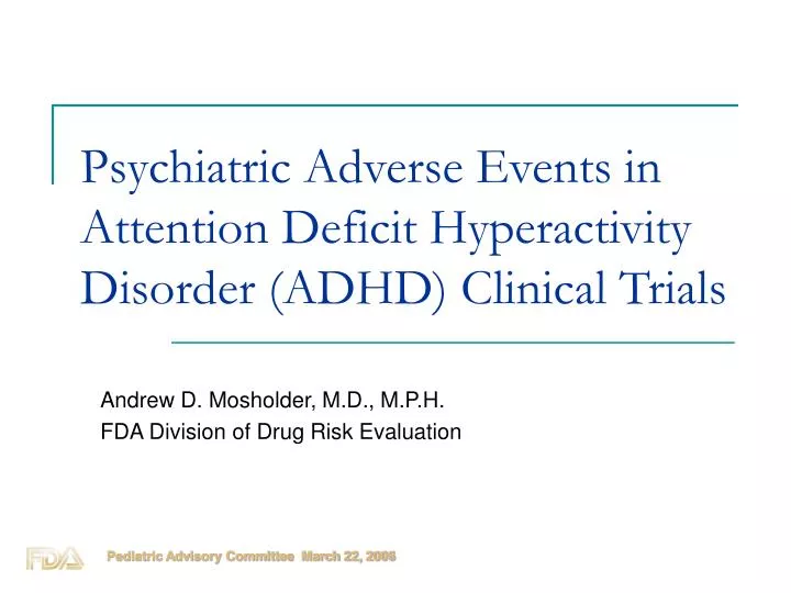 psychiatric adverse events in attention deficit hyperactivity disorder adhd clinical trials