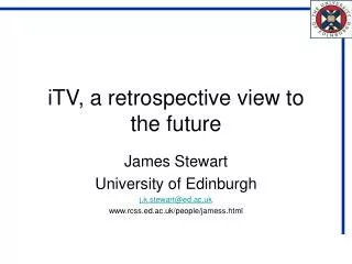 iTV, a retrospective view to the future