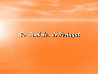 Os Símbolos de Portugal