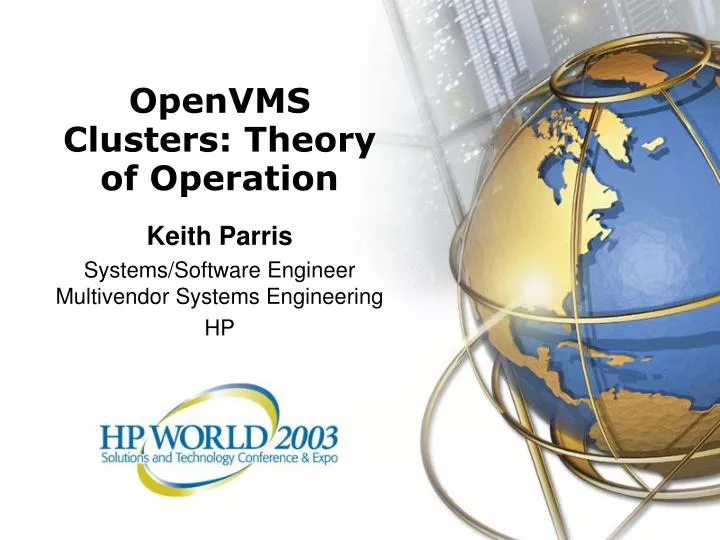 openvms clusters theory of operation