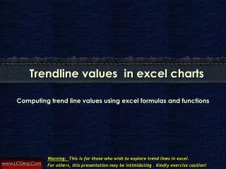 Compute Trendline Values In Excel