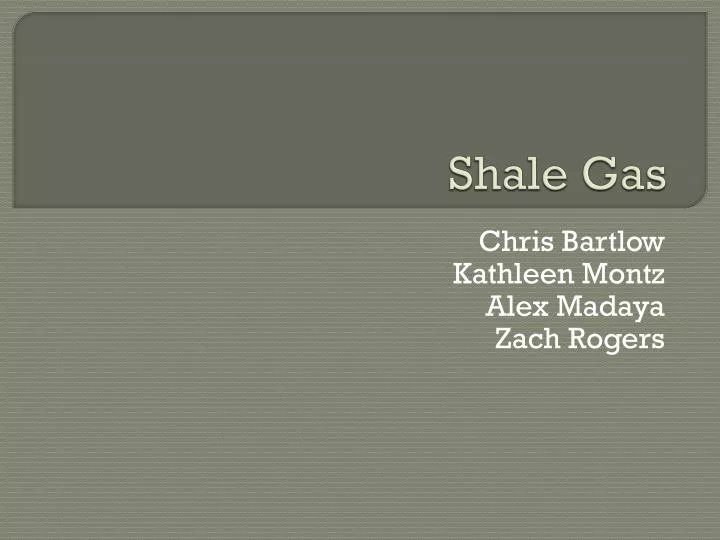 shale gas