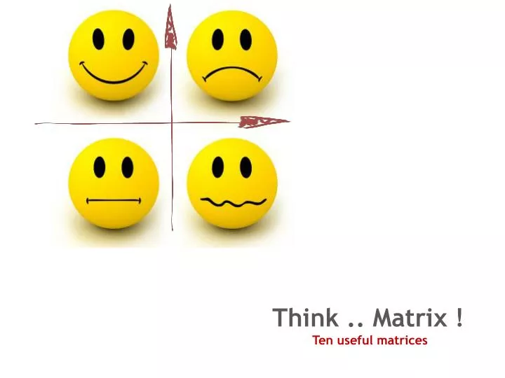 think matrix ten useful matrices