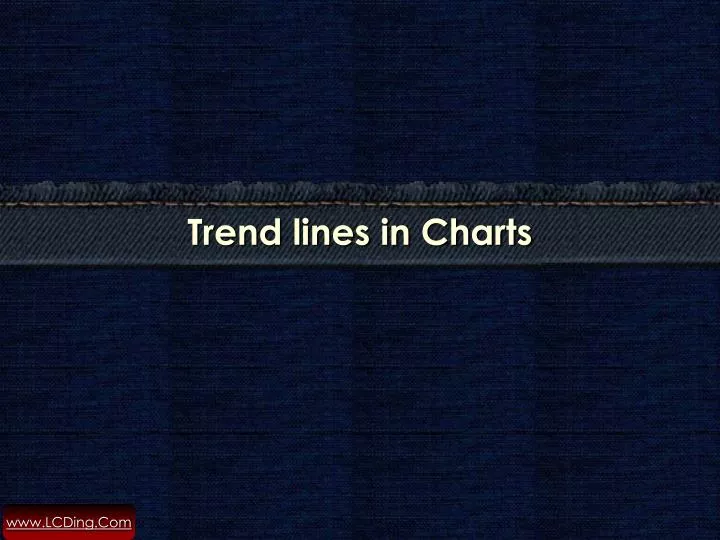 trend lines in charts