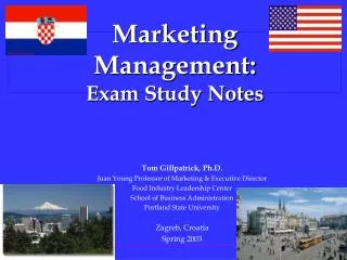 Marketing Management: Exam Study Notes