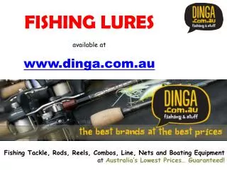 Fishing Lure, Metal Lure, Plastic Lure, Jigs | Dinga Fishing