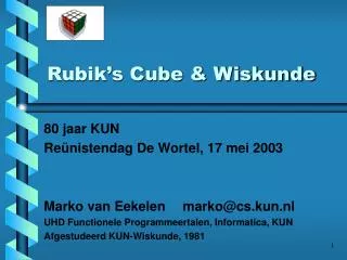 rubik s cube wiskunde