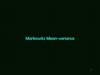 Markowitz Mean-variance