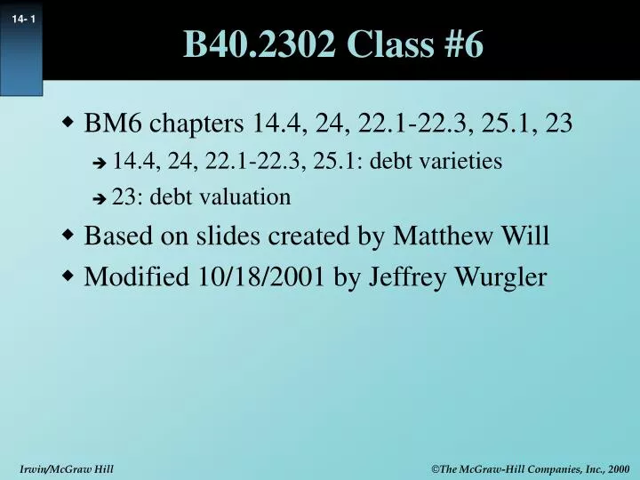 b40 2302 class 6